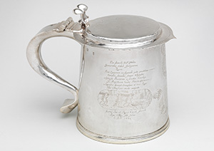  Tankard engraved with scenes of the Great Plague and the Great Fire of London, 1675-76, Metropolitan Museum of Art, 1987.54